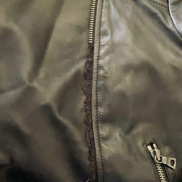 NWOT Alice + Olivia 100% Lambskin Moto Jacket Size Medium, defective zipper - Picture 17 of 17
